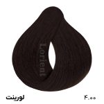 رنگ مو لورینت شماره 4.00 رنگ قهوه ای متوسط قوی 100 ML