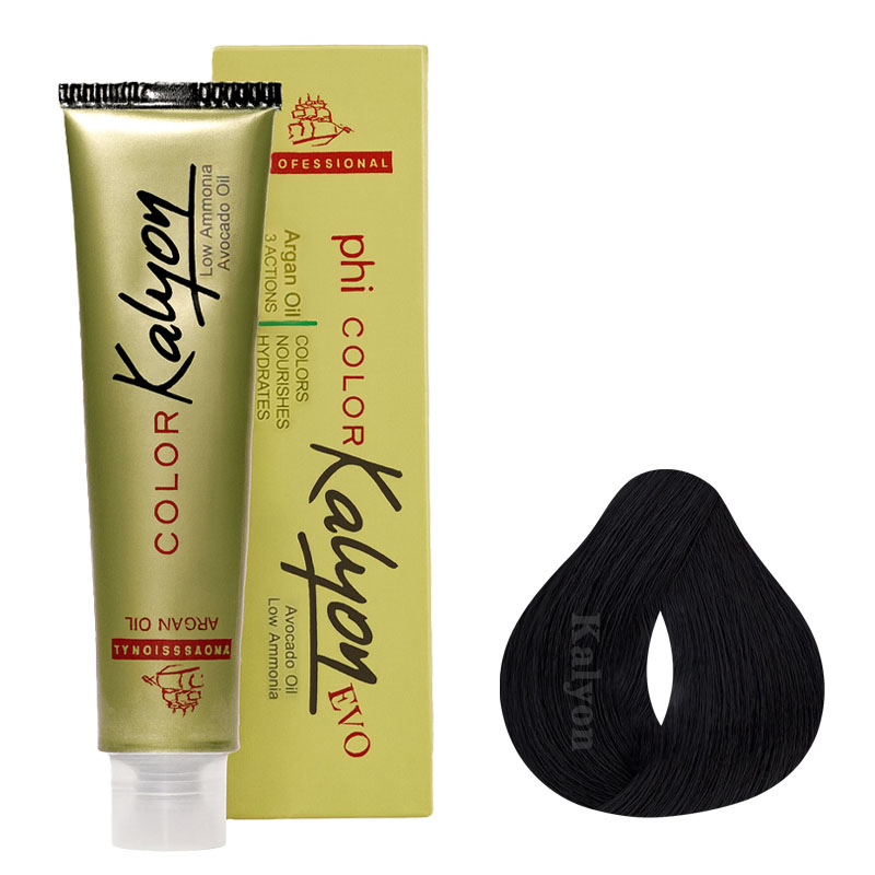رنگ مو (1.1) C1 کالیون مشکی پر کلاغی حجم 125Ml