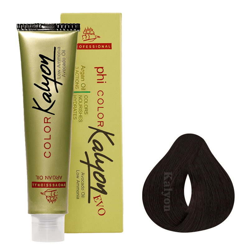 رنگ مو کالیون 4.00 رنگ قهوه ای متوسط قوی 125ML