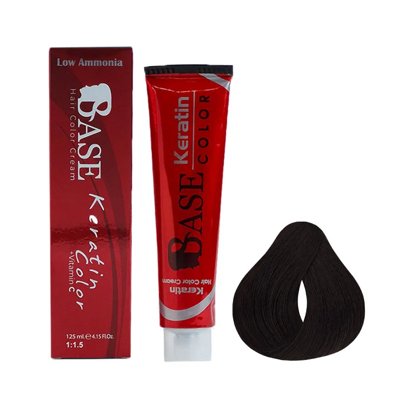 رنگ مو بیس کالر (3.2) N2 قهوه ای تیره حجم 125ml